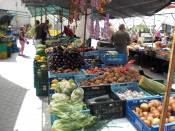 Marktst�nde auf dem Placa de L'Orient in Capdepera